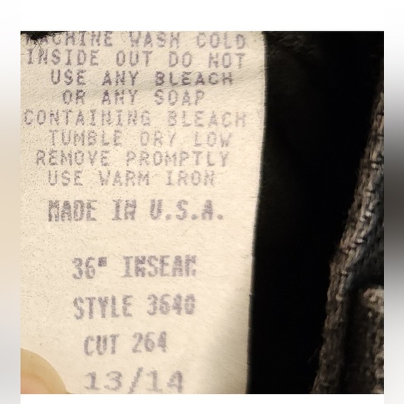 Rough rider by circle T high waist vintage black jeans 13 14 - Picture 4 of 4